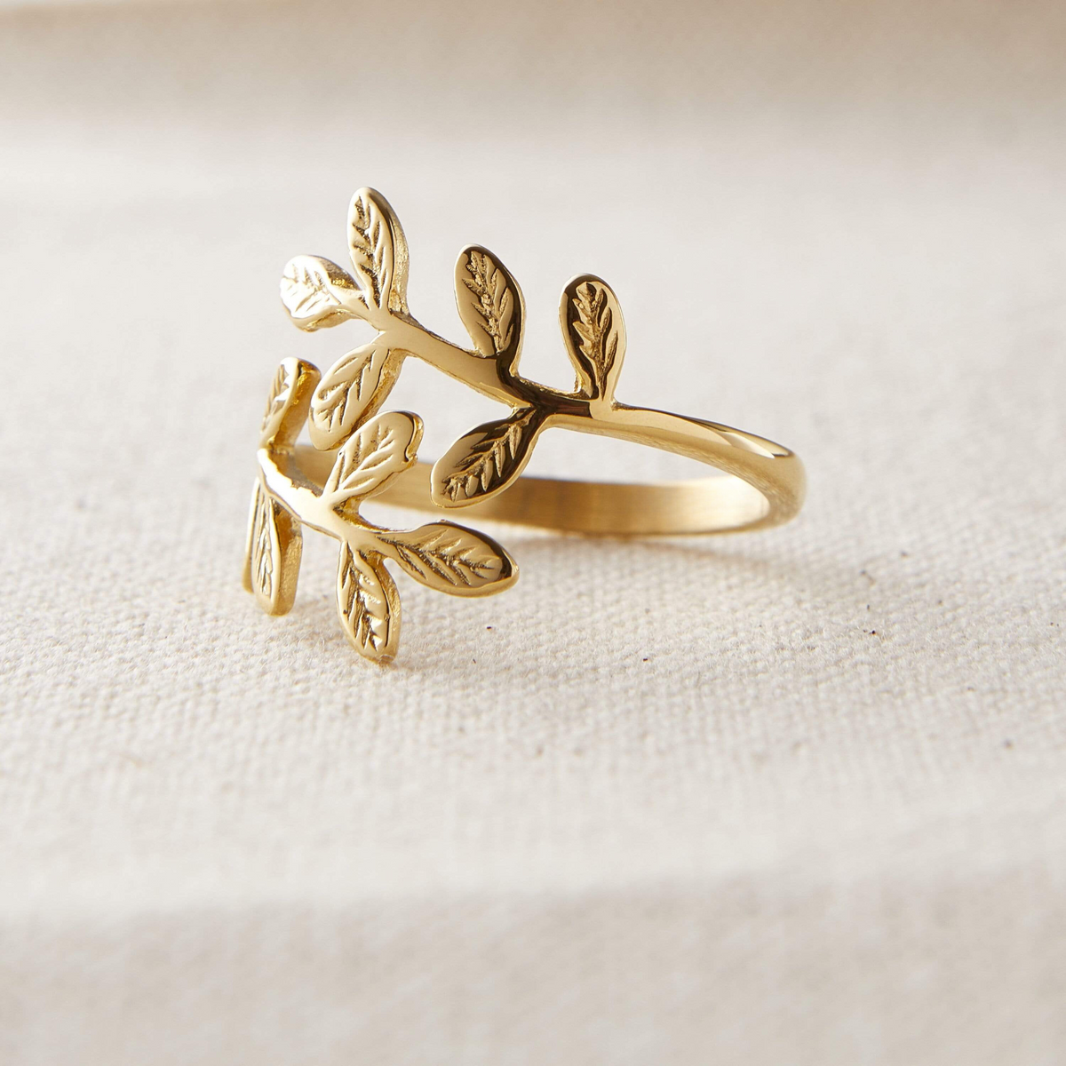 Bague feuille d'olivier - bijou oriental symbole de paix | Origfay