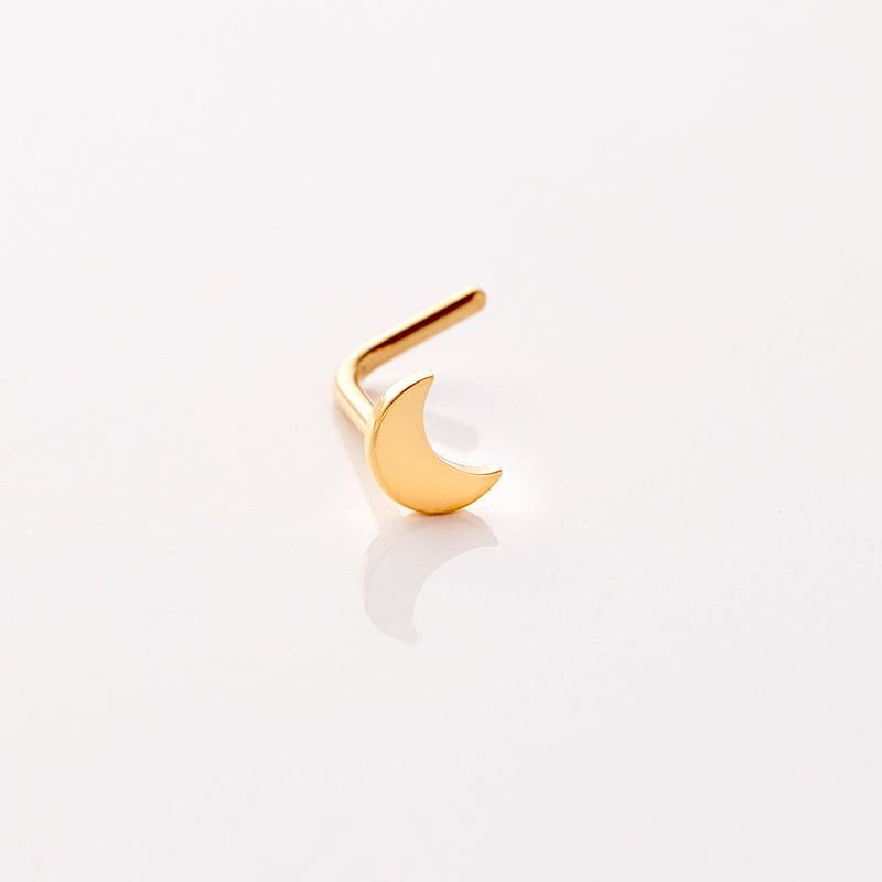 Crescent Stud Nose Ring