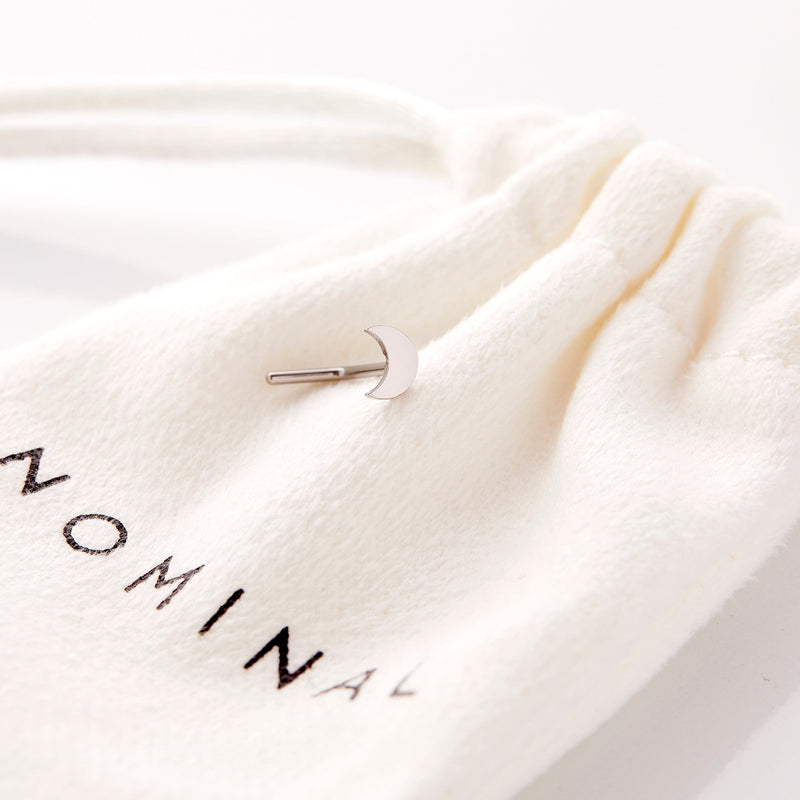 Crescent Stud Nose Ring