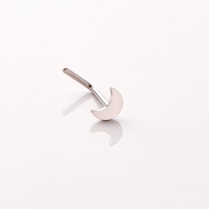 Crescent Stud Nose Ring