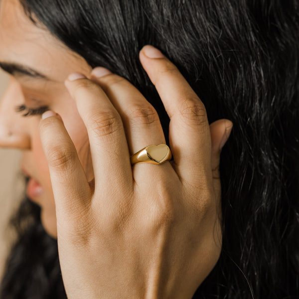 Heart Signet Ring