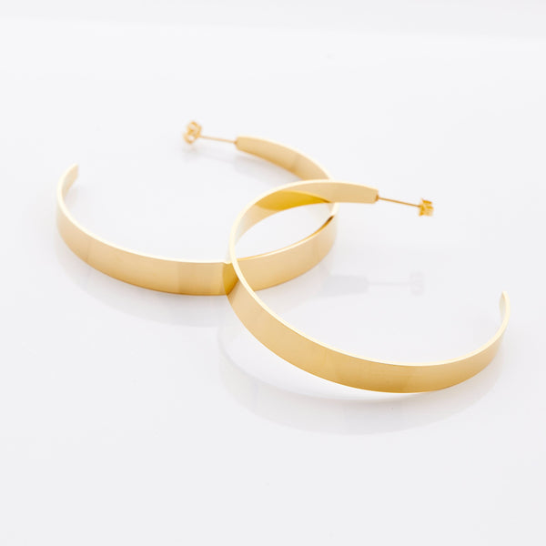 Large Flat Hoop Earrings | Neelam x Nominal