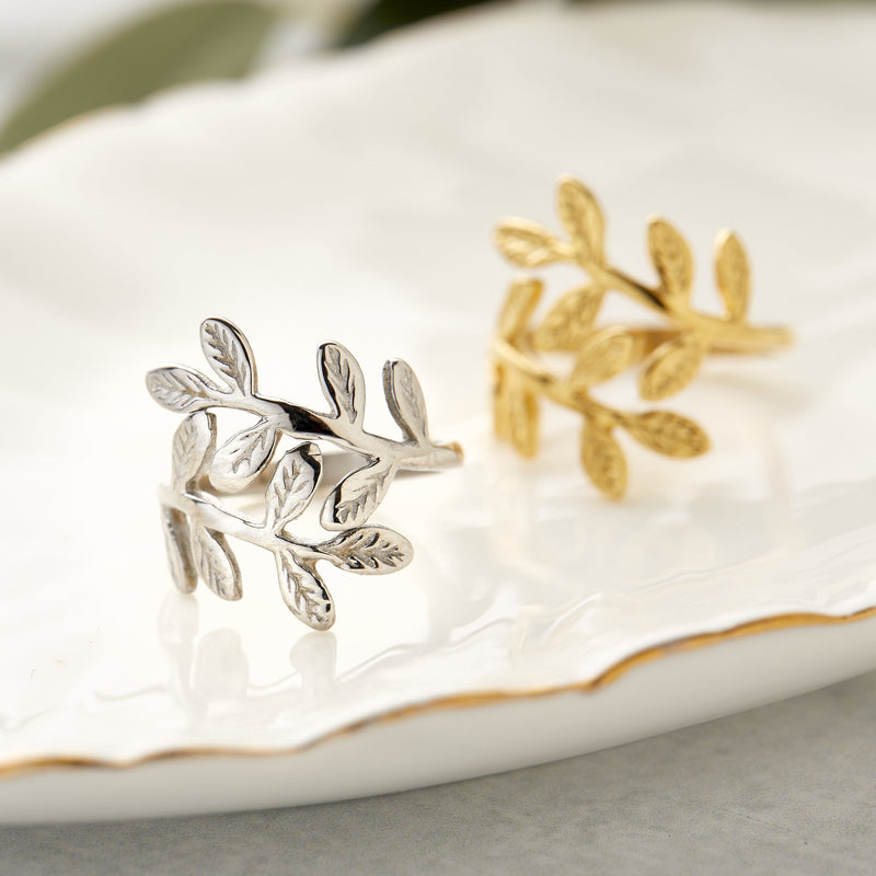 Palestine Olive Leaf Ring