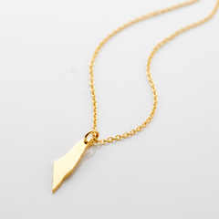 Collier carte de la Palestine - bijou symbole héritage acier inoxydable | Origfay