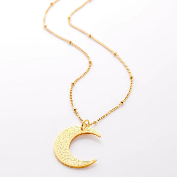 COLLIER CROISSANT DE LUNE "À côté de la difficulté est certes, une facilité" | Femme