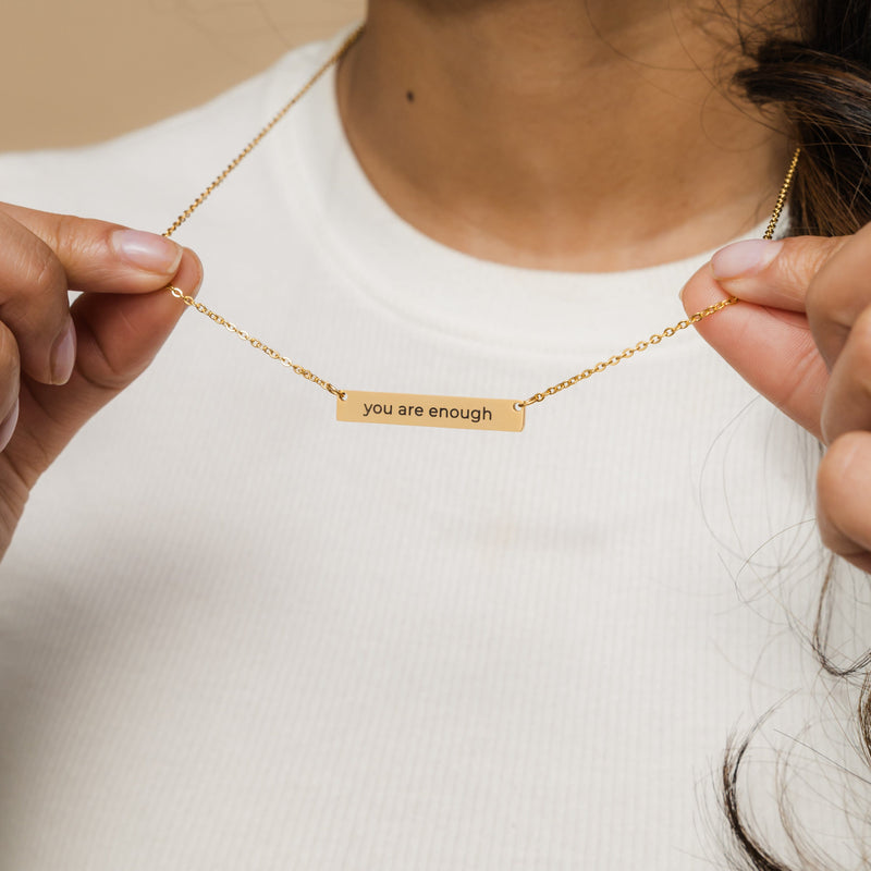 Custom Reminder Plate Necklace